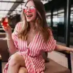 Платье в полоску