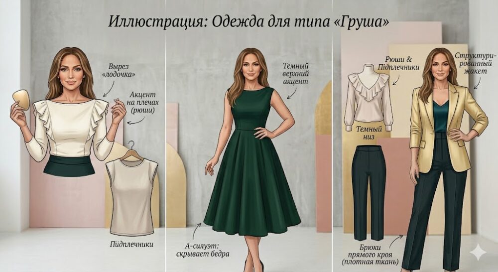 Как подобрать одежду по типу фигуры «Груша»