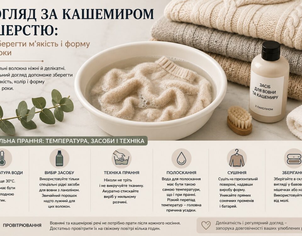 Догляд за кашеміром та шерстю