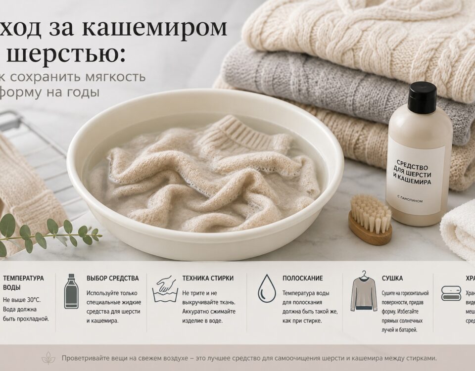 Уход за кашемиром и шерстью