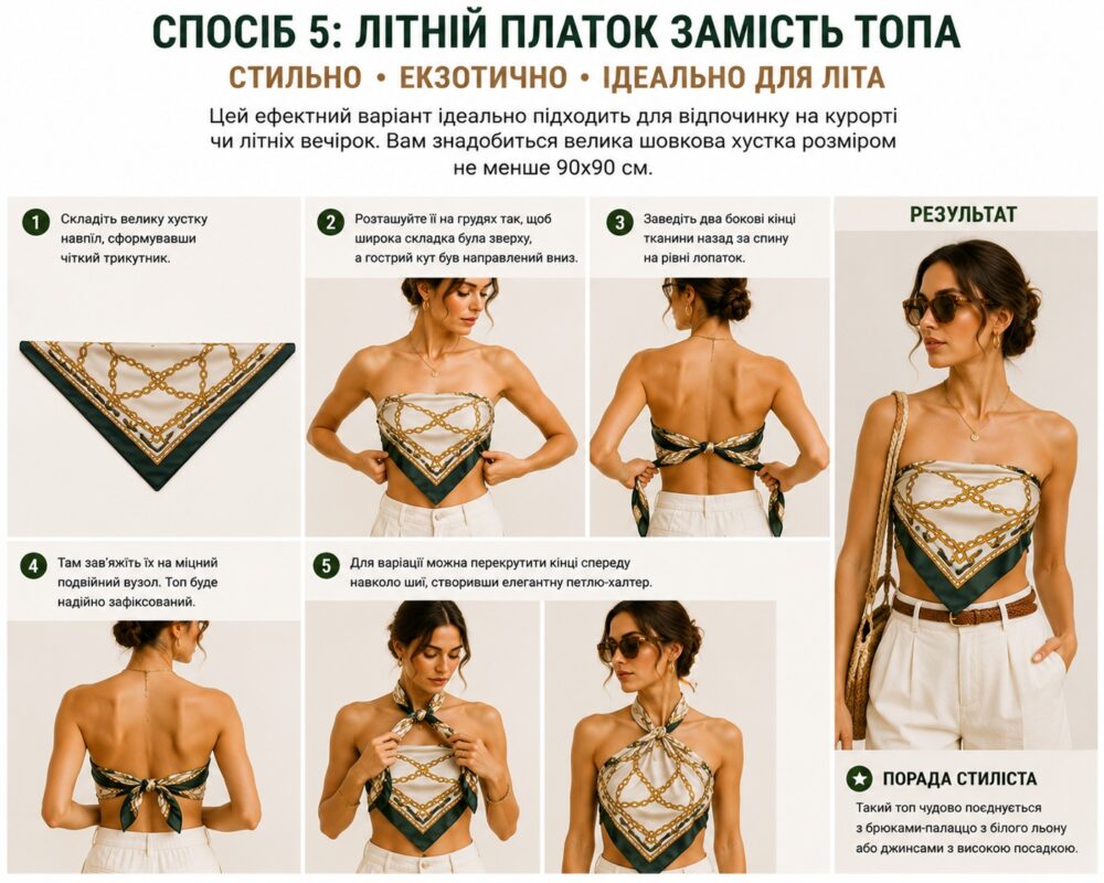Літня хустка замість топа